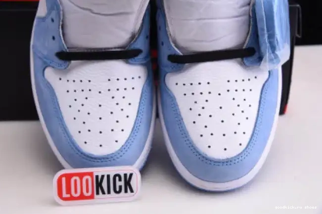 BLACK 1 555088-134 RETRO WHITE AIR JORDAN BLUE HIGH UNIVERSITY 0612